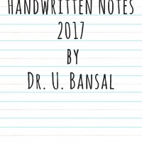 Opthalmology Handwritten Notes by Dr. U Bansal 