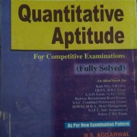 Quantitative Aptitude For Competitive Examinations by DR.R.S. AGGARWAL second hand Quantitative Aptitude For Competitive Examinations by DR.R.S. AGGARWAL second hand