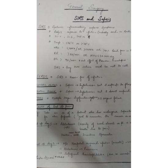 Surgery Handwritten Notes 2019 by Marroww classroom