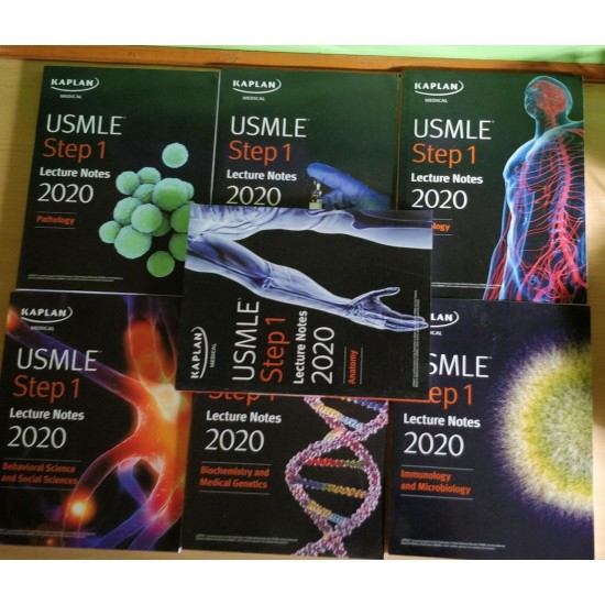 USMLE Step 1 Lecture Notes, (7 Volume Set) 2020 By Kaplan Medical