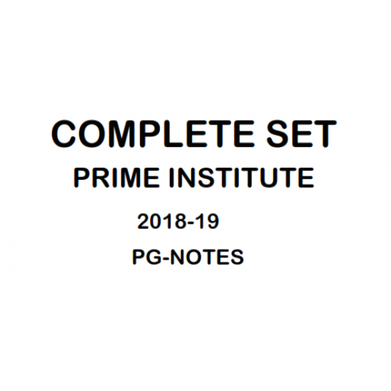 PRIME INSTITUTE  Handwritten Notes NEET-PG 2018-19 all 19 Subjects Included in this package