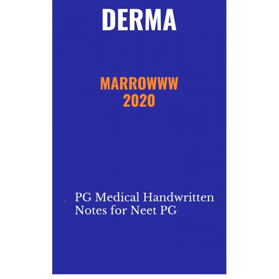Dermatology Colored Handwritten Notes 2020 by Marroww