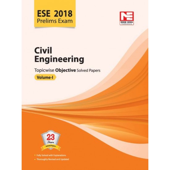 ESE 2018 CIVIL ENGINEERING TOPICWISE OBJECTIVE VOL-I  by  B.SINGH made easy