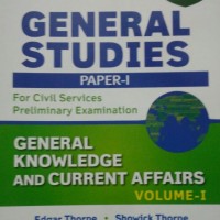 General Studies - Paper I Paperback – 2016 set of 5 books by Edgar Thorpe  second hand book 