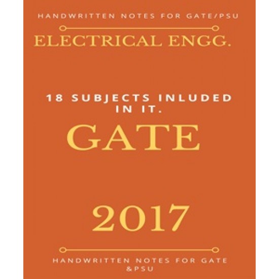 Electrical Gate Handwritten Notes 2017