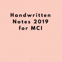 Handwritten Notes  2019 for Mci/Fmge / pgme Prepration by Dams 