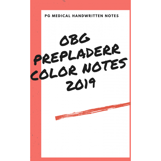 Obg Coloured Handwritten Notes 2019 by Prepladerrr