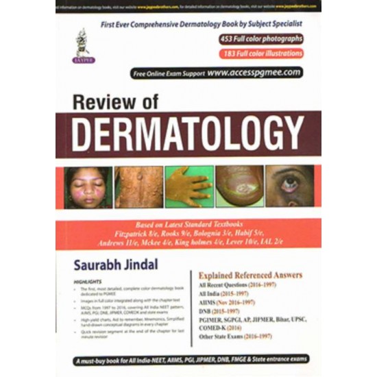 REVIEW OF DERMATOLOGY  (english, Paperback, SAURABH JINDAL)