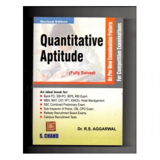 Quantitative Aptitude For Competitive Examinations (English, Paperback, R S Aggarwal) 