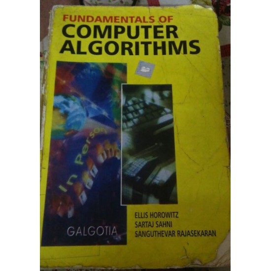 Fundamentals Of Computer Algorithms Ellis Horowitz Sartaj Sahni,  Sanguthevar Rajsekaran