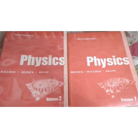 Physics with Vol-1& vol-2  Paperback – 2005 by David Halliday (Author), Kenneth S. Krane Robert Resnick