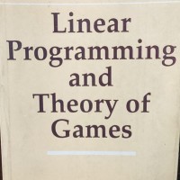 Linear Programming and Theory of Games by PK Gupta