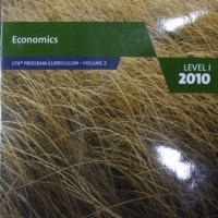 Economics  CFA Program Curriculum level 1, volume 2 by CFA INSTITUTE