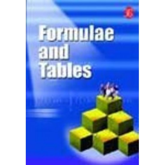 Formulae And Tables by Chary V R K ICFAI University 