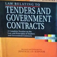  Law Relating to Tenders and Government Contracts (Hardback) by T. R. Desai 