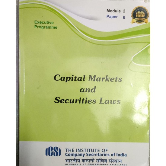 Capital Markets and Security Laws by ICSI