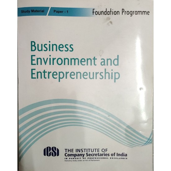 Business Environment and Entrepreneurship by ICSI