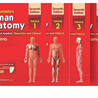 Human Anatomy by BD Chaurasia 7th Edition Set of 4 volumes together