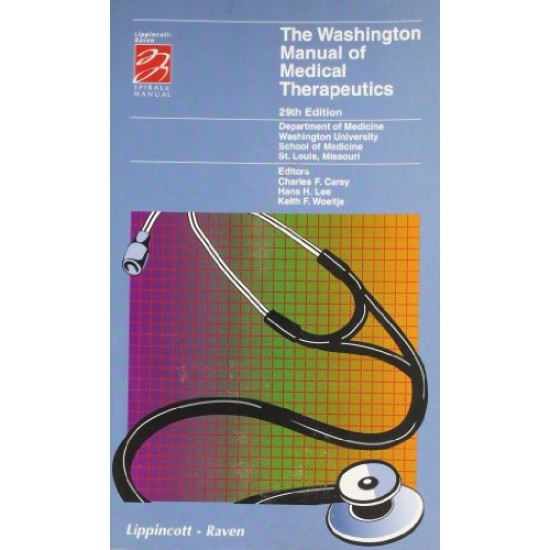 The Washington Manual of Medical Therapeutics 29th Edition by Department of Medicine 