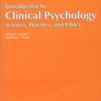 Introduction To Clinical Psychology Hecker