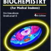 Textbook Of Biochemistry For Medical Student 4th E By DM Vasudev