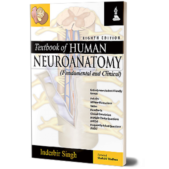 Textbook of Human Neuroanatomy (Fundamental and Clinical)  Fundamental and Clinical 8th Edition by Singh Inderbir