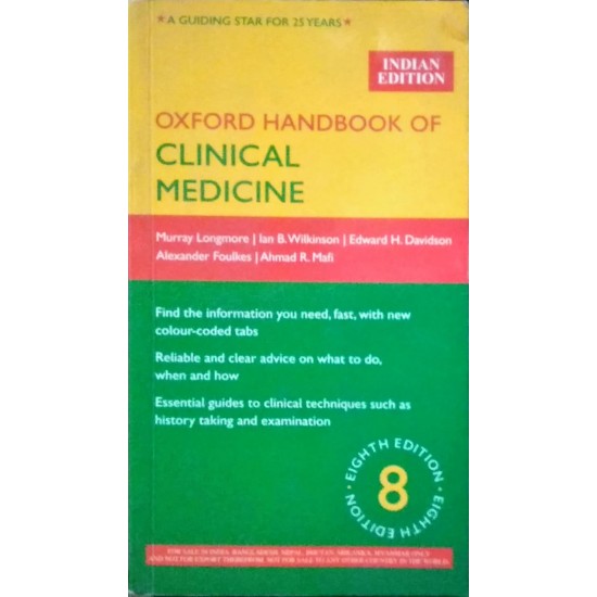 Oxford Handbook of Clinical Medicine 8th Indian Edition by Murray Longmore