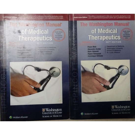 The Washington Manual of Medical Therapeutics 35th Edition by 2 Volumes Together by Pavan Bhat