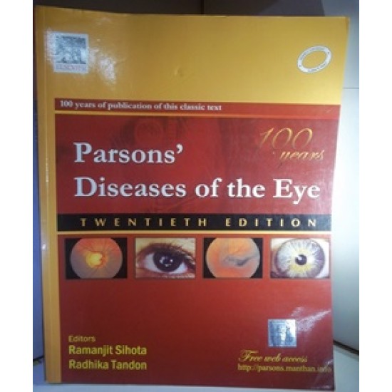 Parsons Diseases of the eye by Ramanjit Sihota