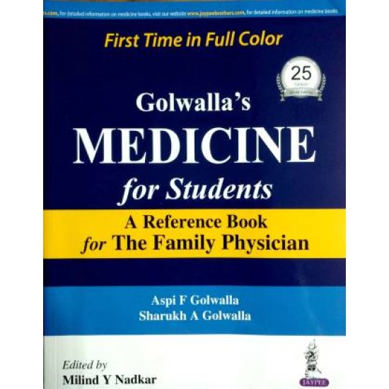 Golwalla's Medicine for Students by Golwalla Aspi F