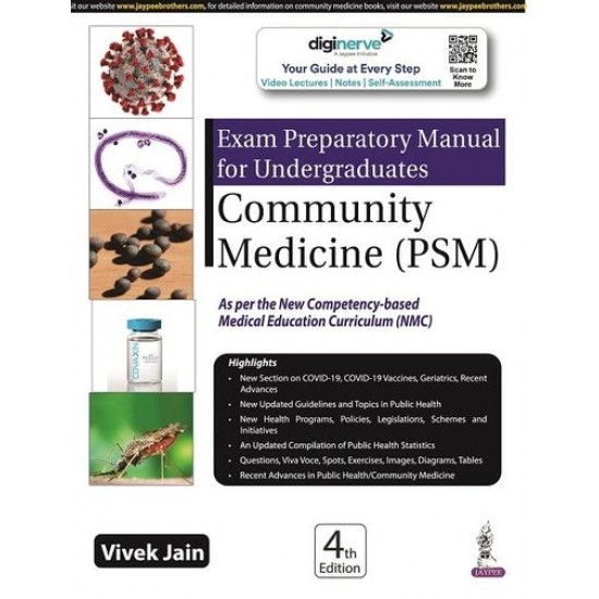 Exam Prepartory Manual For Undergraduates Community Medicine Psm 4th Edition by Vivek Jain