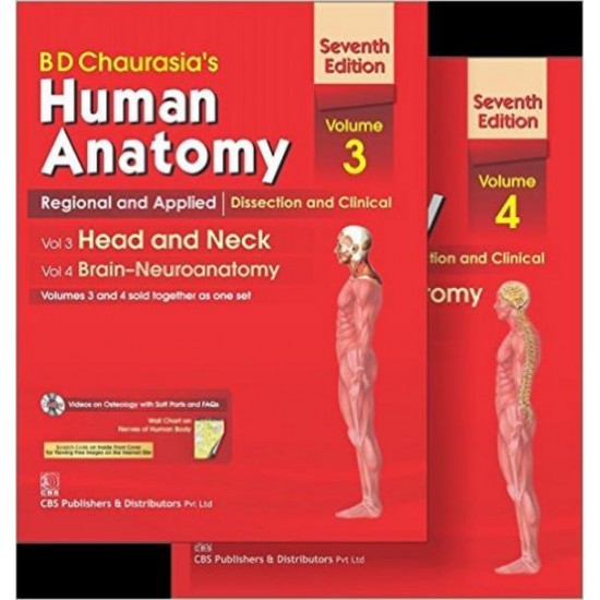 Human Anatomy Set Of 2 Vols : Vol 3 & 4 by Bd Chaurasia 