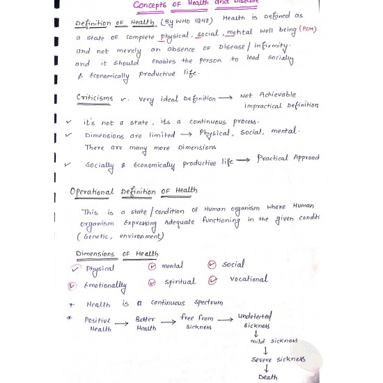Psm Classroom Complete Handwritten Notes 2019 by Marroww