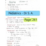 Pediatrics Complete Classroom Handwritten Notes 2019 by Marroww