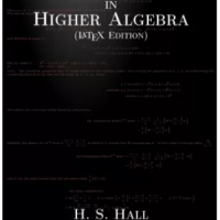 Solutions of the Examples in Higher Algebra (LaTeX Edition)  by Knight S R