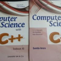 Computer Science With C++ (Set of 2 Volume) by Sumita Arora  for Class 12 
