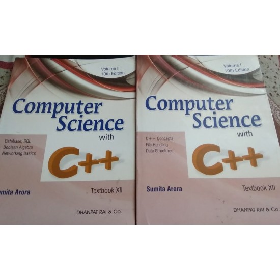 Computer Science With C++ (Set of 2 Volume) by Sumita Arora  for Class 12 