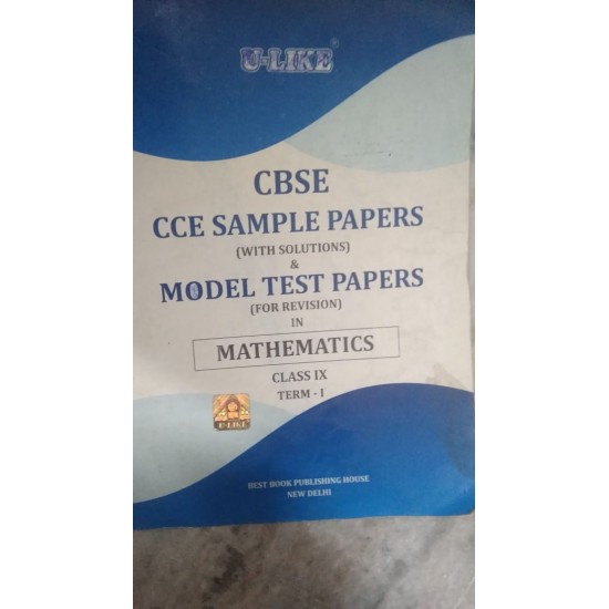 Cbse Sample Papers with solutions for revision in mathematics class 9 by ulike