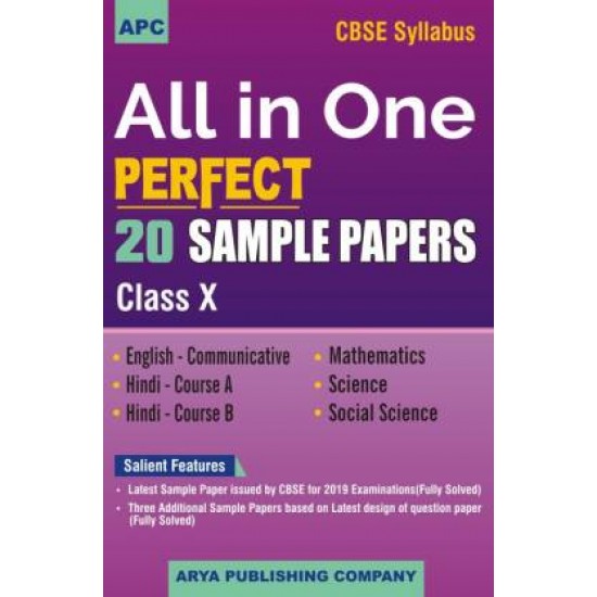 All in one Perfect 20 sample papers Class 10th  by APC Subject Experts