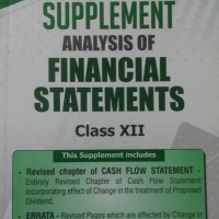 Apc Supplement Analysis Of Financial Statements Class 12 by  D.K. GOEL, RAJESH GOEL, SHALLY GOEL