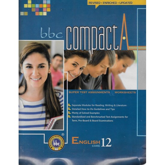 BBC Compacta English (Core) For CBSE Class 12  with literature companion and novel