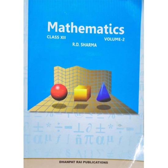 Mathematics for Class 12 (Volume 2 Only ) By R.D. Sharma