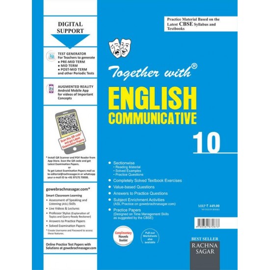 Together With English Communicative For Class 10 Cbse By Rachna Sagar