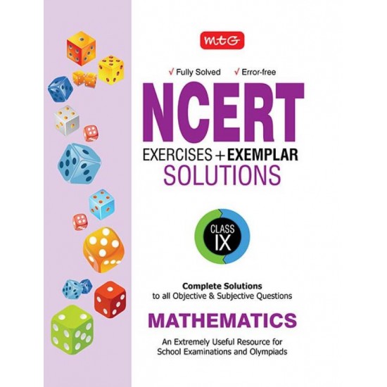 NCERT Exercises  + Exemplar Solutions Mathematics Class 9 by  MTG Editorial Board