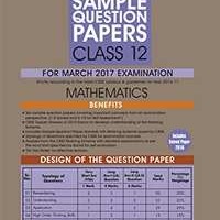 Oswaal CBSE Sample Question Papers for Class 12 Mathematics ( for 2017 Exams)